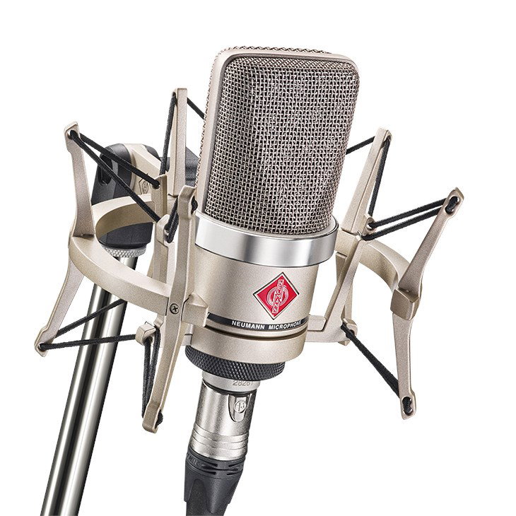 Neumann TLM 102 NI Studio-Set - large-diaphragm condenser microphone with shock mount, nickel