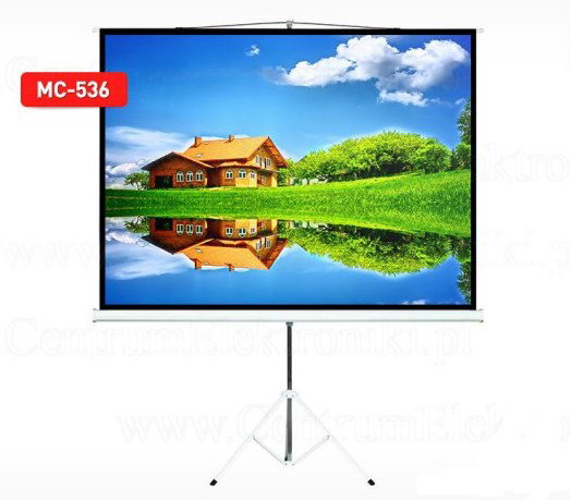 Projection Screen With 200x200 Tripods Maclean MC-680