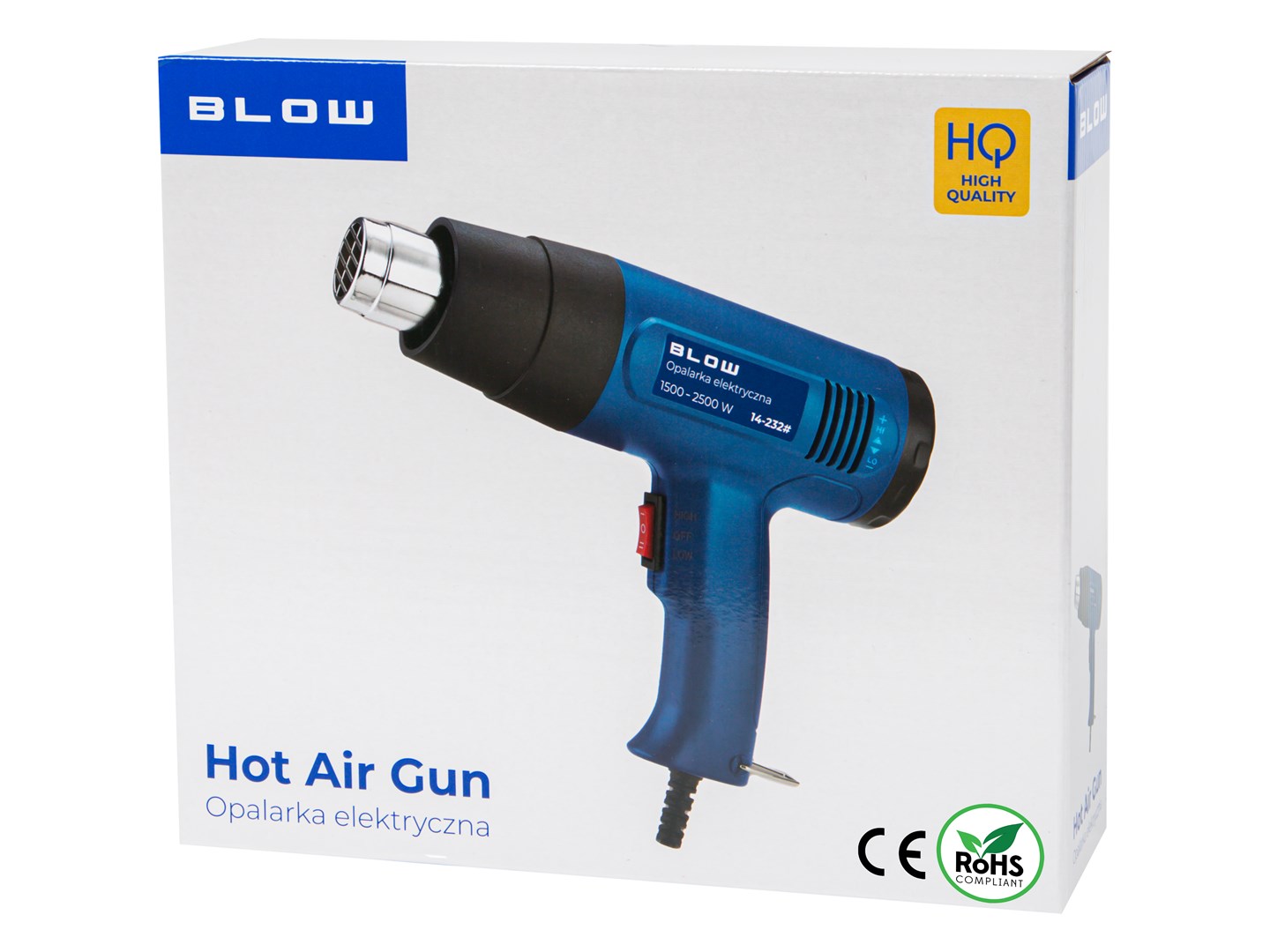 Electric heat gun 1500 2500W 300 - 650C BLOW