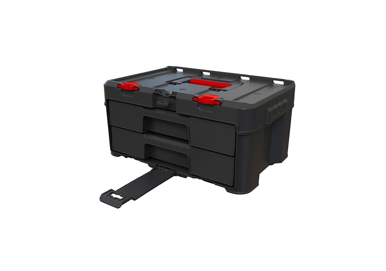 Toolbox KETER Stack N Roll (17210832/253384) 2 drawers Black