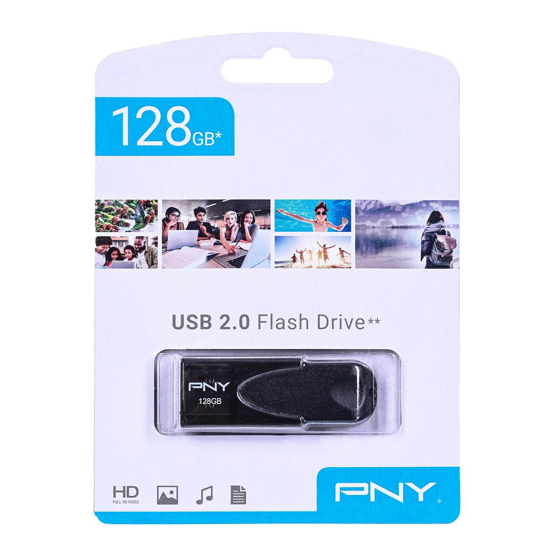 PNY Attach 4 2.0 128GB USB flash drive USB Type-A Black