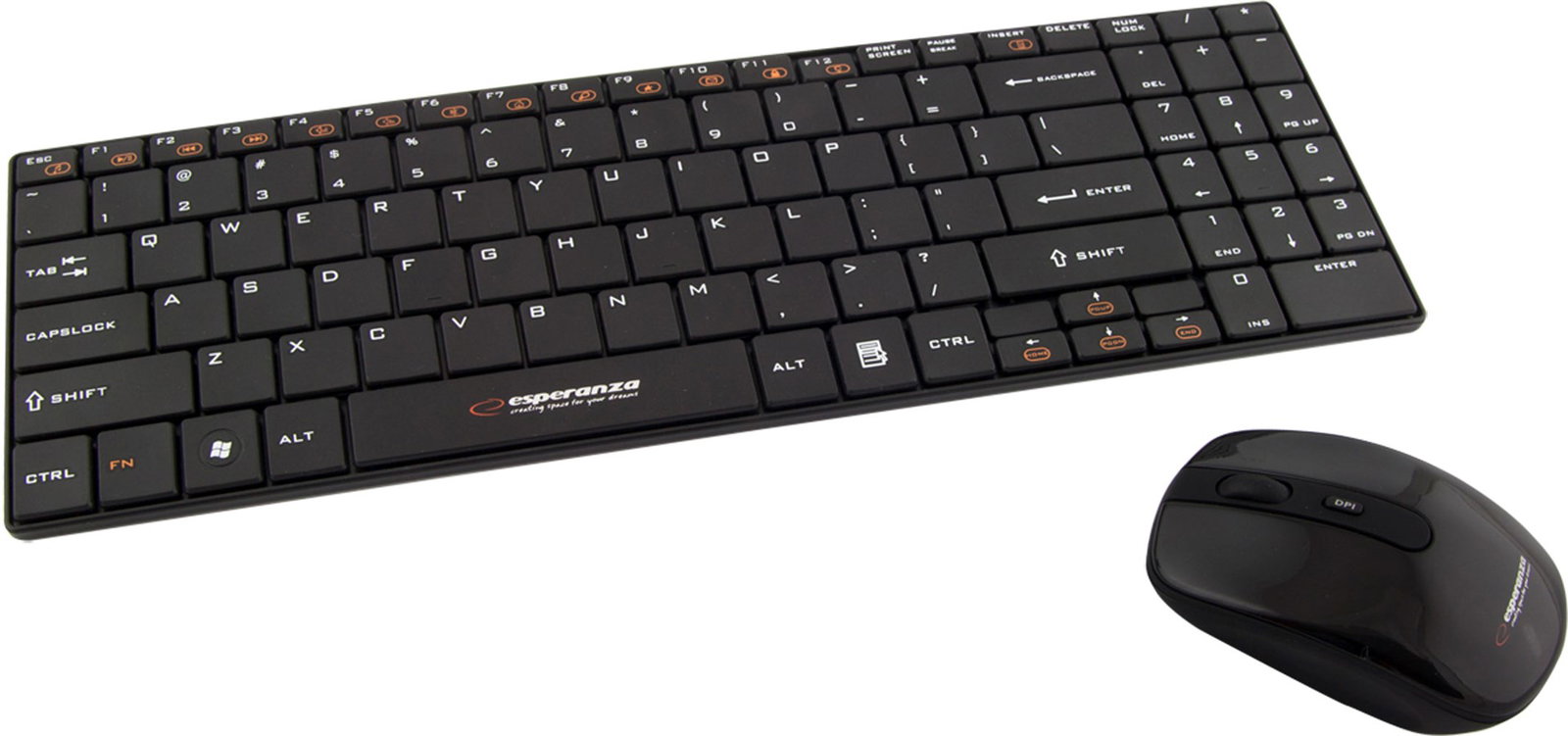 Esperanza EK122K keyboard RF Wireless QWERTY Black