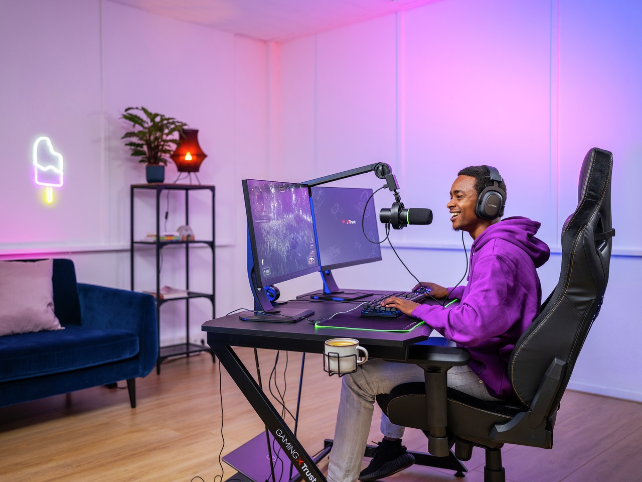 Trust GXT 255+ Onyx Black PC microphone