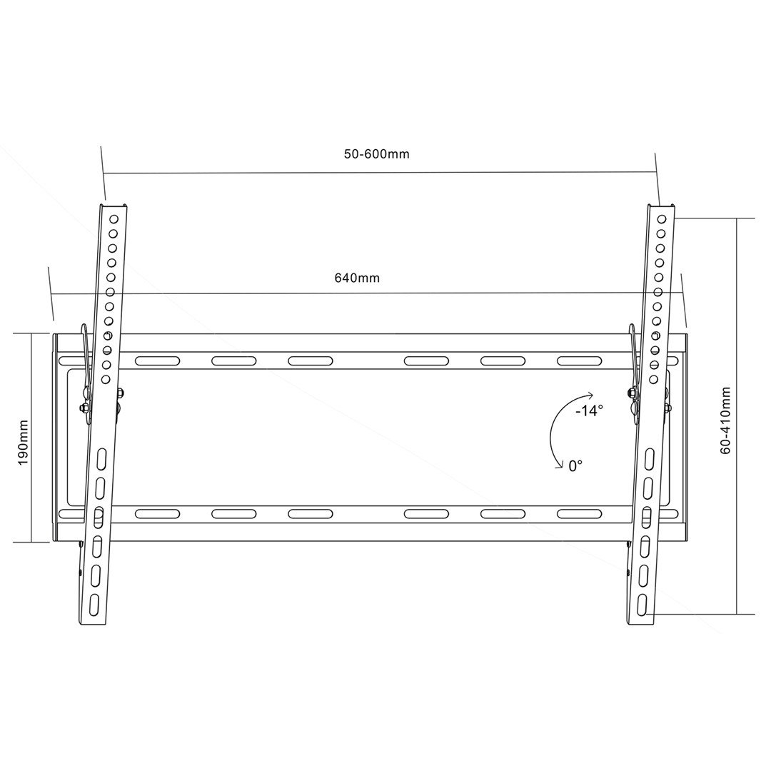 MACLEAN MC-605 TV Bracket 32-80 MACLEAN MC-605 MAX VESA 600X400 55KG