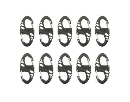 Mil-Tec S-Hook snap hook set - Green
