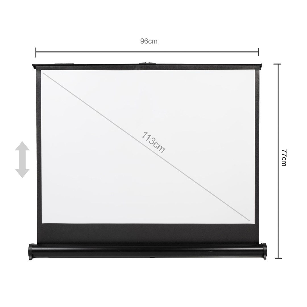 Maclean MC-961 Portable Projection Screen Compact 45 4:3 Free-Standing Office Cinema