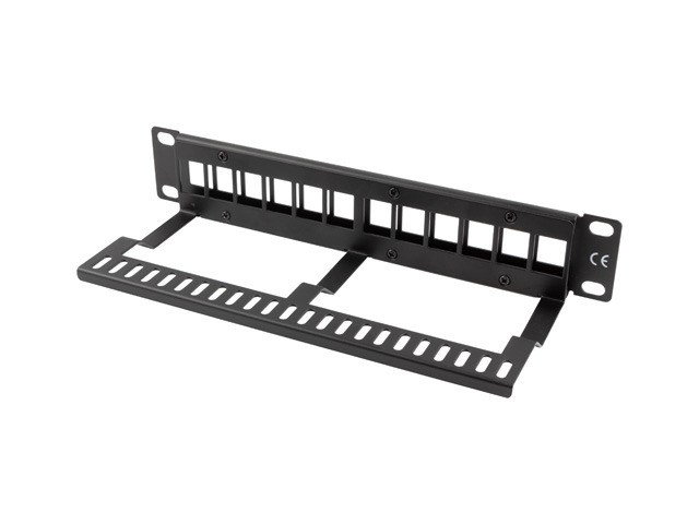 LANBERG EMPTY PATCH PANEL 12 PORTS 1U 10 BLACK