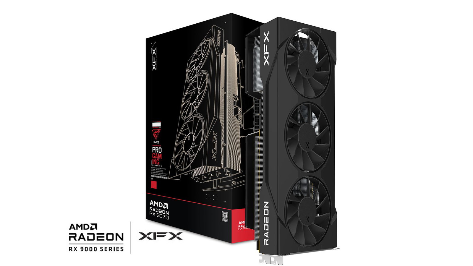 XFX Swift RX 9070GRE Trip F. G. 12GB graphics card