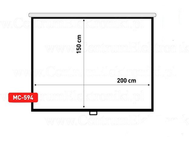 Maclean MC-594 projection screen 2.54 m (100) 3:4