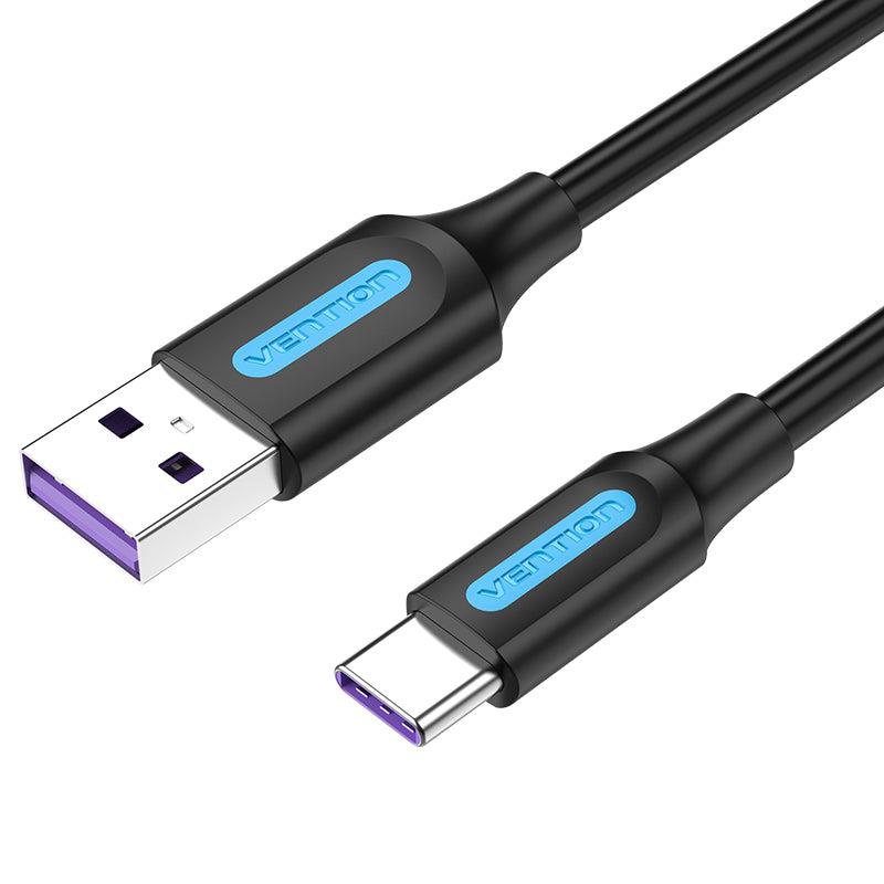 CABLE USB-C TO USB2.0/1.5M BLACK CORBG VENTION