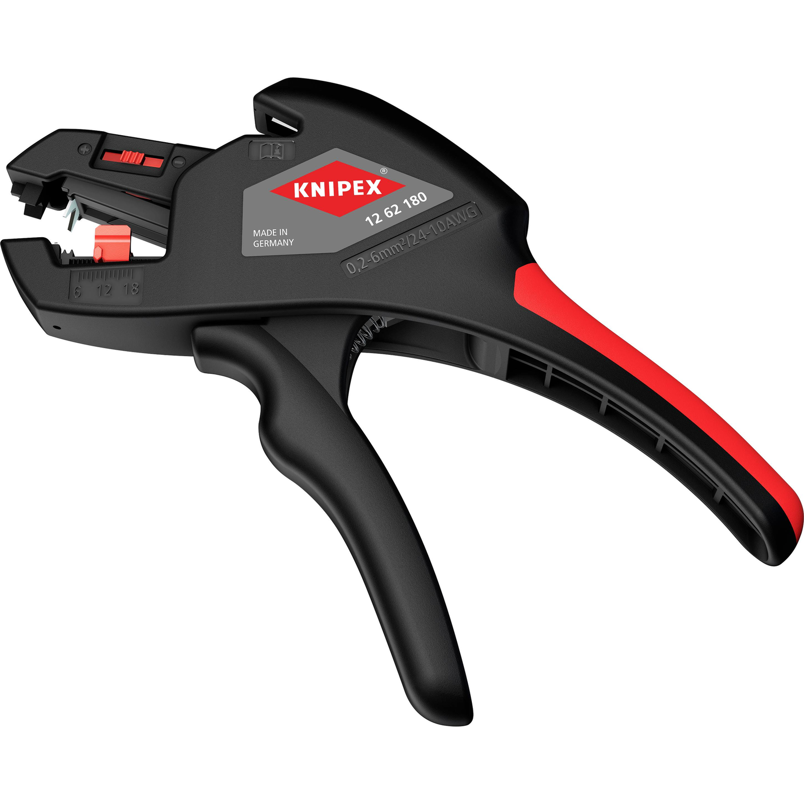 KNIPEX Wire Stripping Pliers 12 62 180 Self-adjusting Wire Stripping Pliers 180 Mm