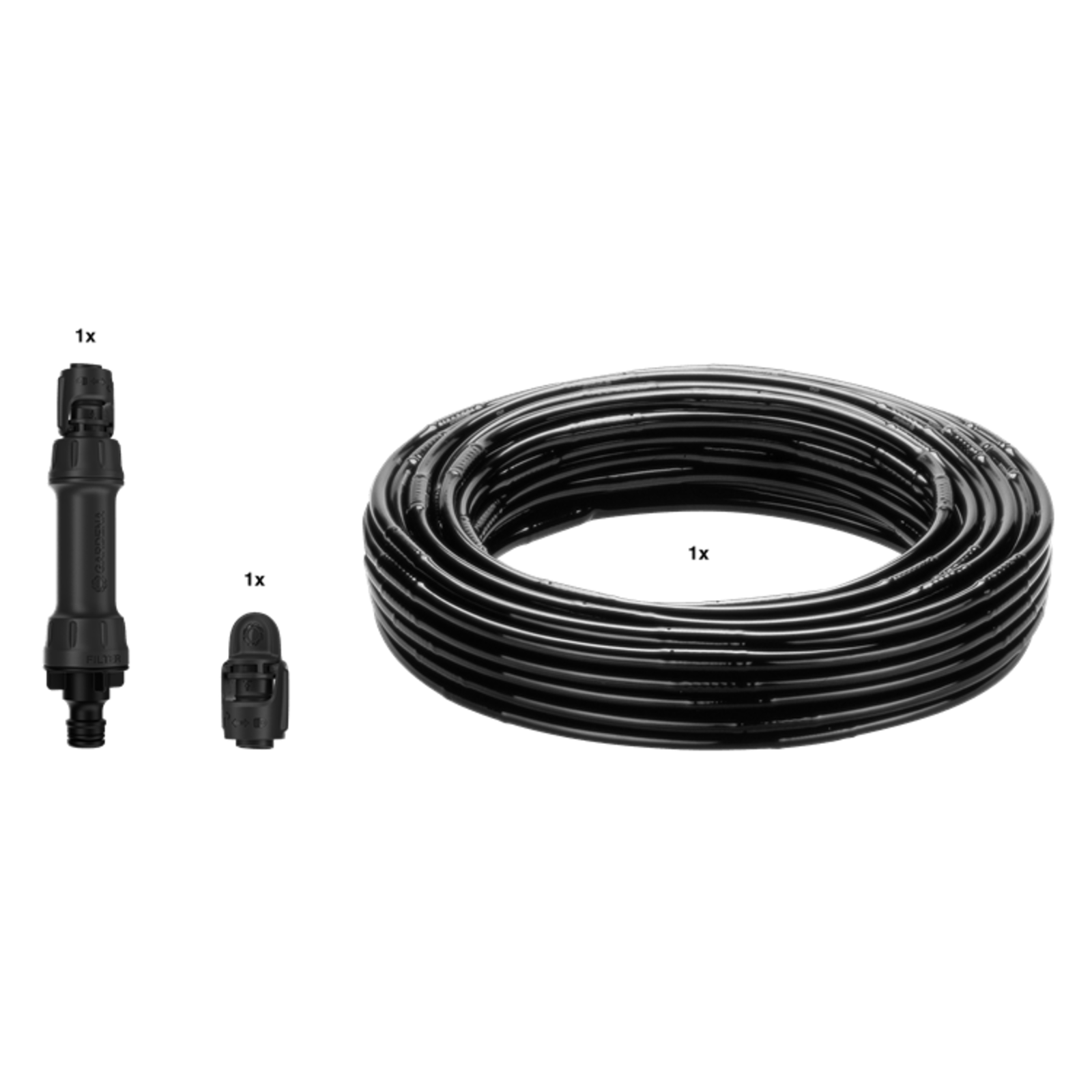 Gardena Micro-Drip-System Drip Irrigation Hedges Shrubs Set 50 Metres Black