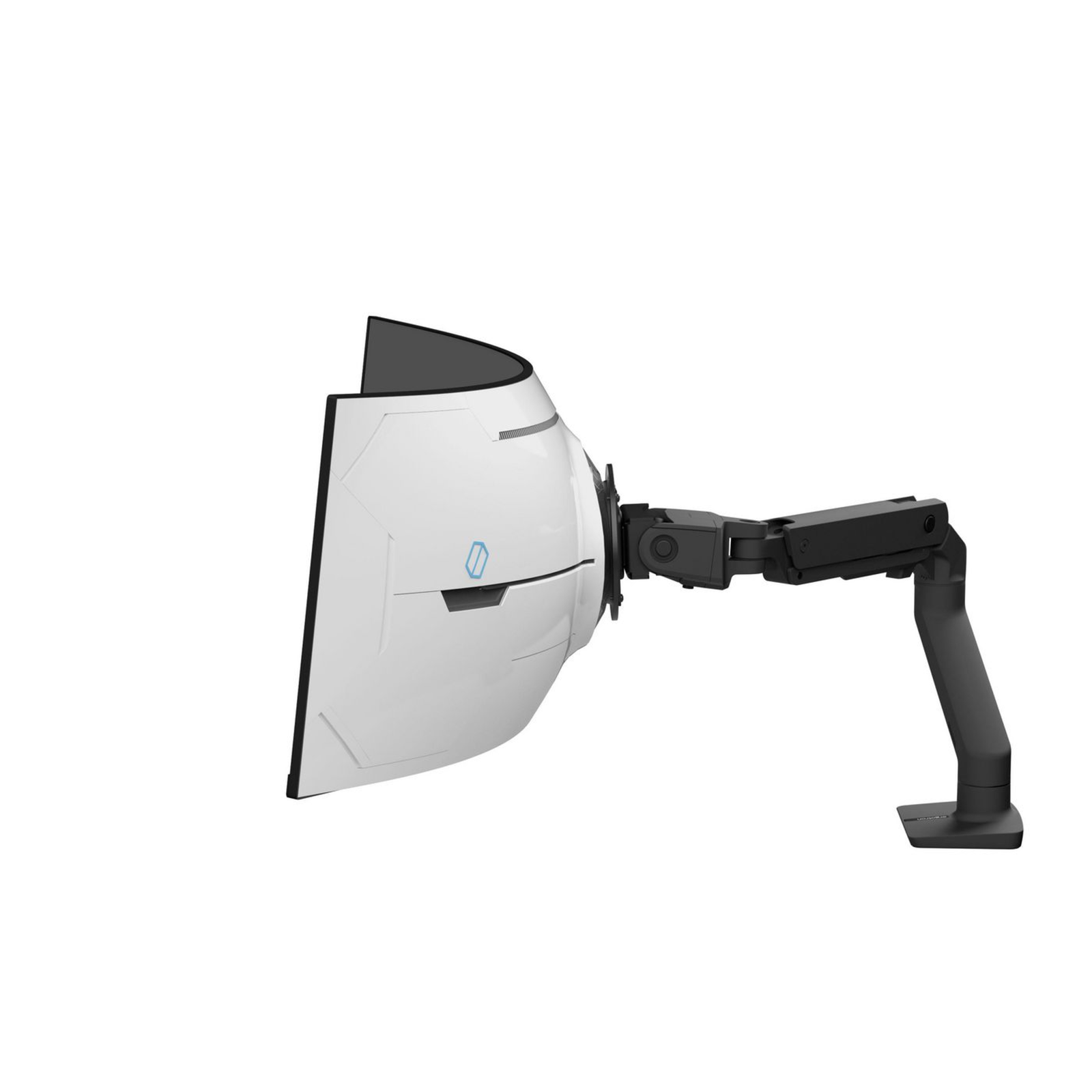 Ergotron HX ARM with VERY HEAVY DUTY PIVOT DESK Mount BLACK