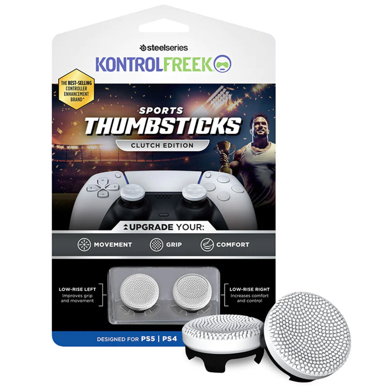 SteelSeries KontrolFreek Clutch Sports PS5 AmpPS4 White