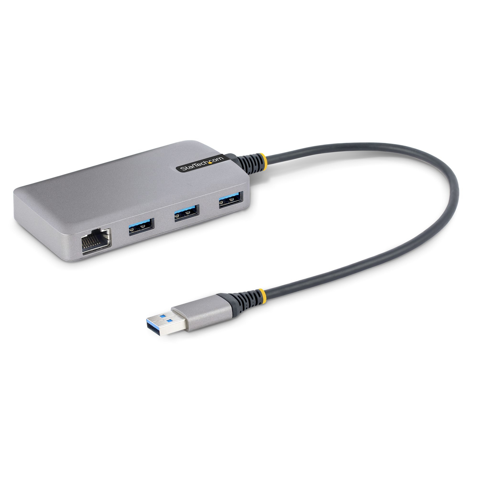 StarTech.com 3 Port USB Hub with Ethernet 3x USB-A 5Gbit-s USB 3.0 Gigabit Ethernet Adapter USB