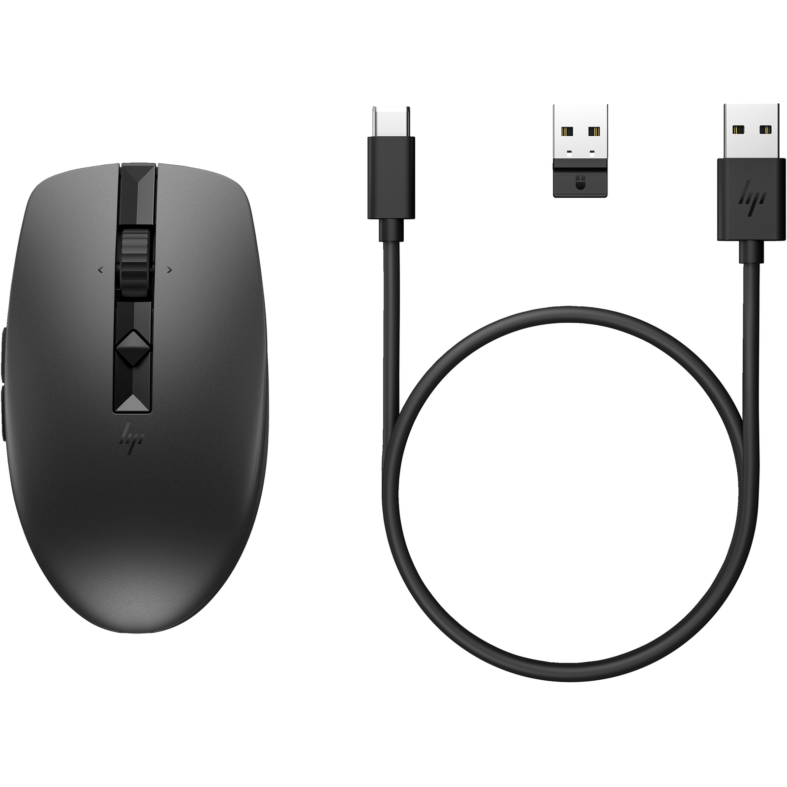 HPI 710 Rechargeable Silent Mouse Black Wireless with Rechargeable Battery Black