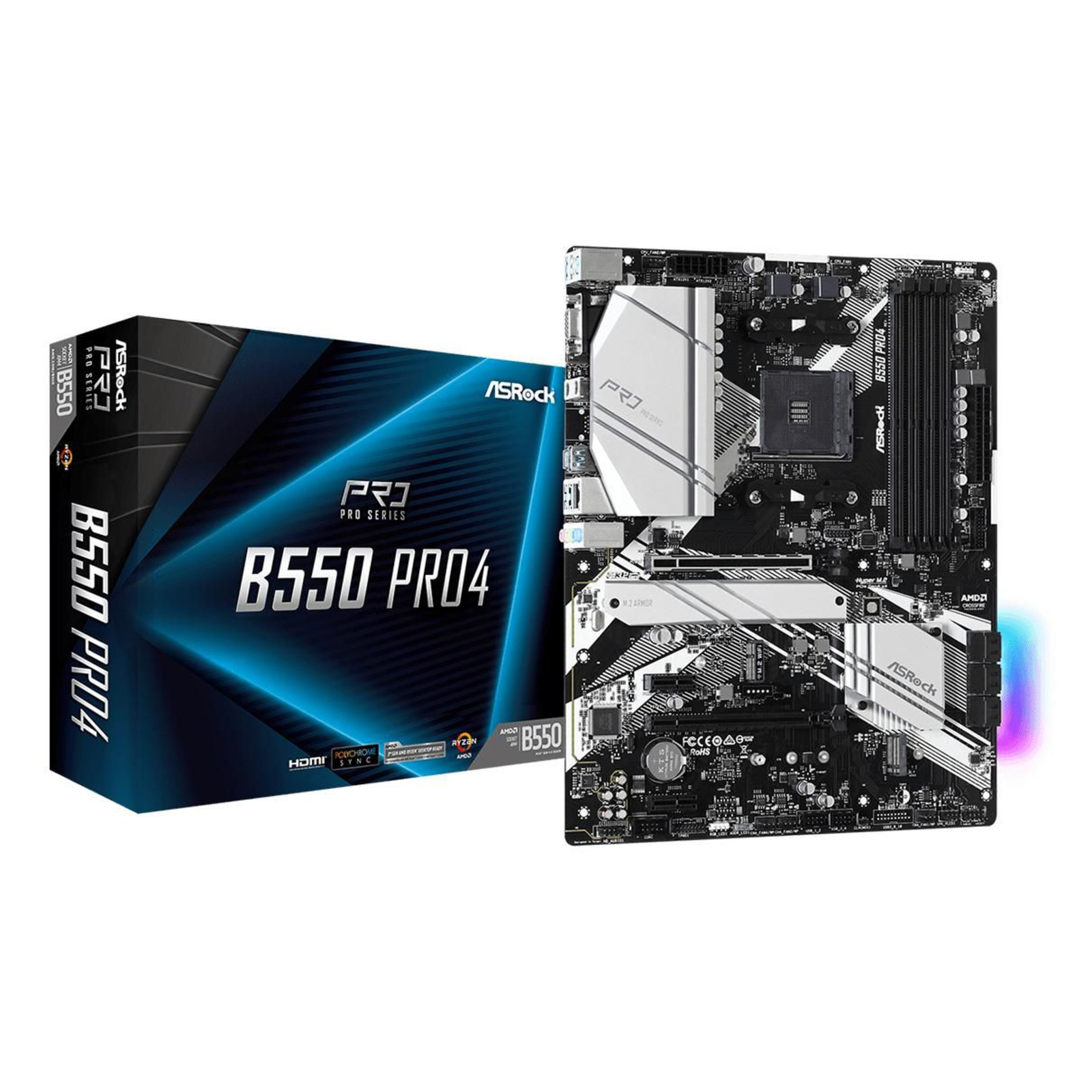 ASRock B550 Pro4 motherboard socket AM4