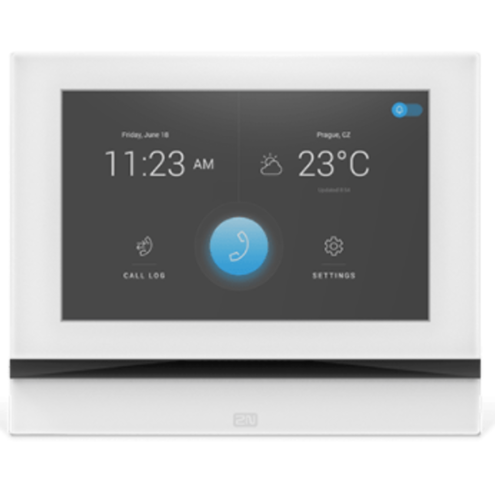 2N Network Indoor Station 7 Inch Touch Display for 2N IP Door Intercom White Wi-Fi