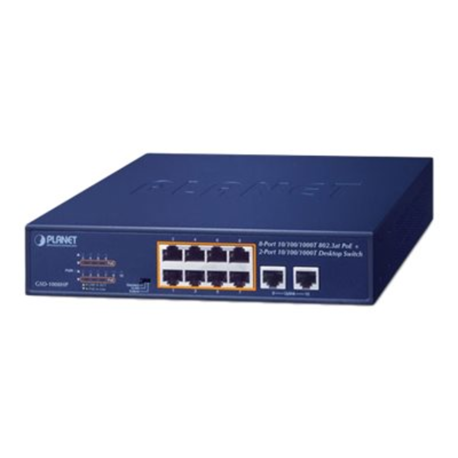 PLANET GSD-1008HP Switch Unmanaged 10 X 10/100/1000 (8 PoE+)