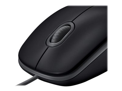 LOGITECH B110 Silent Mouse right and left-handed optical 3 buttons wired USB