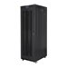 LANBERG FF01-8027-23BL free-standing rack 19inch self-assembly flat pack 27U/800x1000mm black mesh door LCD