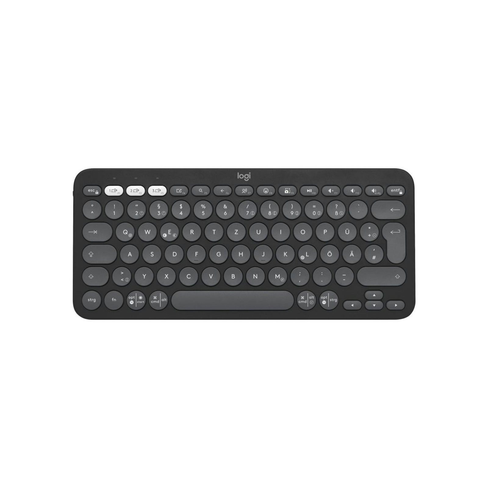Logitech Pebble Keys 2 K380s TONAL GRAPHITE DEU BT NA CENTRAL-419 UNIVERSAL