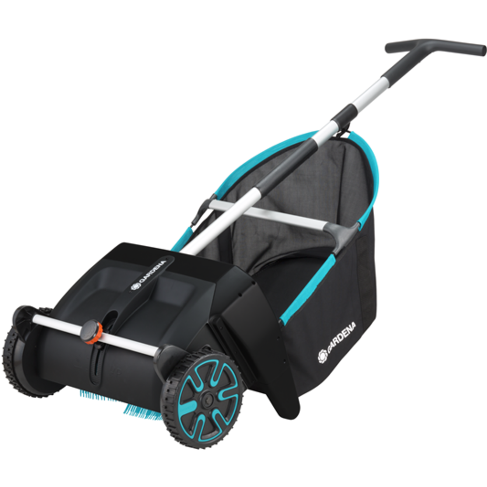 Gardena Leaf And Lawn Collector with Collection Bag Black Turquoise No Bending down