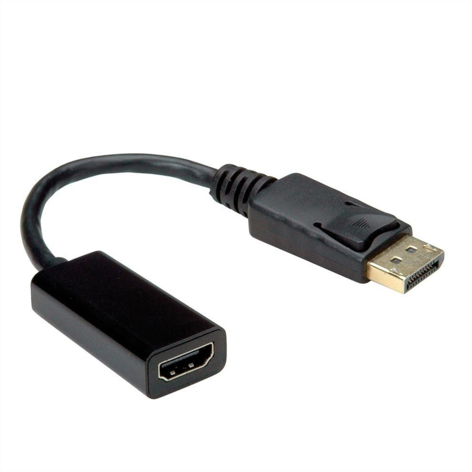 Value DisplayPort HDMI Adapter Cable Plug HDMI-A Socket 0.15 M Black
