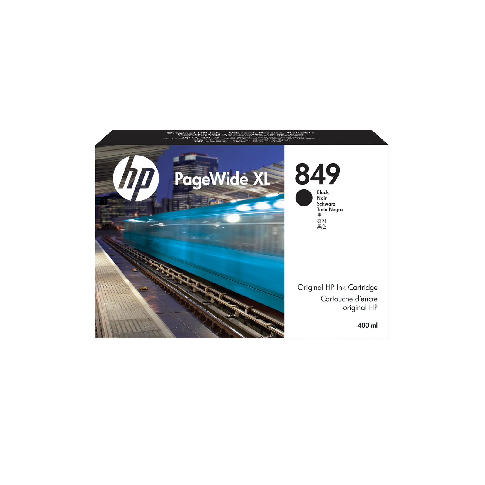 HPI 849 400 Ml Black Original PageWide XL