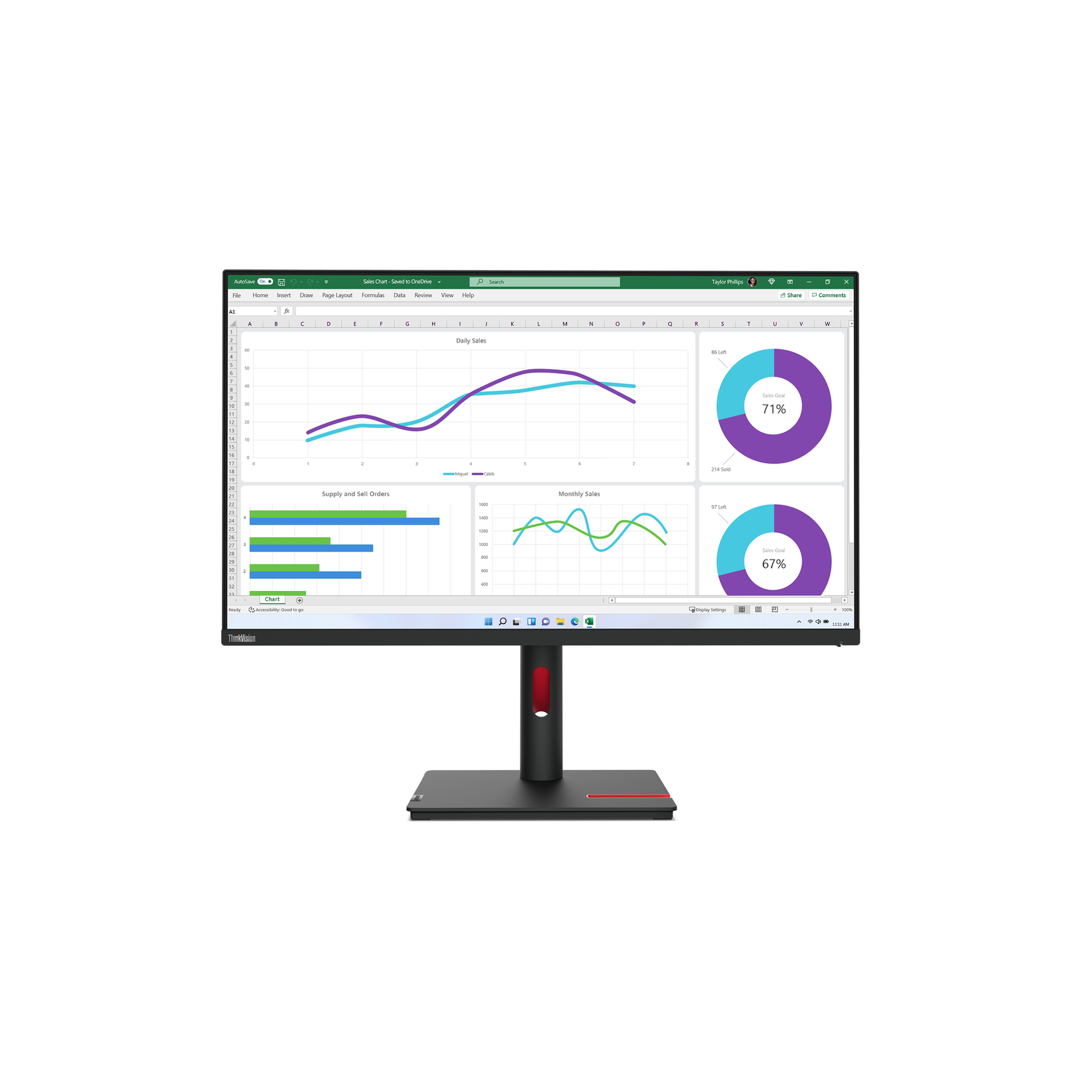 Lenovo ThinkVision T32h-30 QHD HDMI 32 USB-C Dock