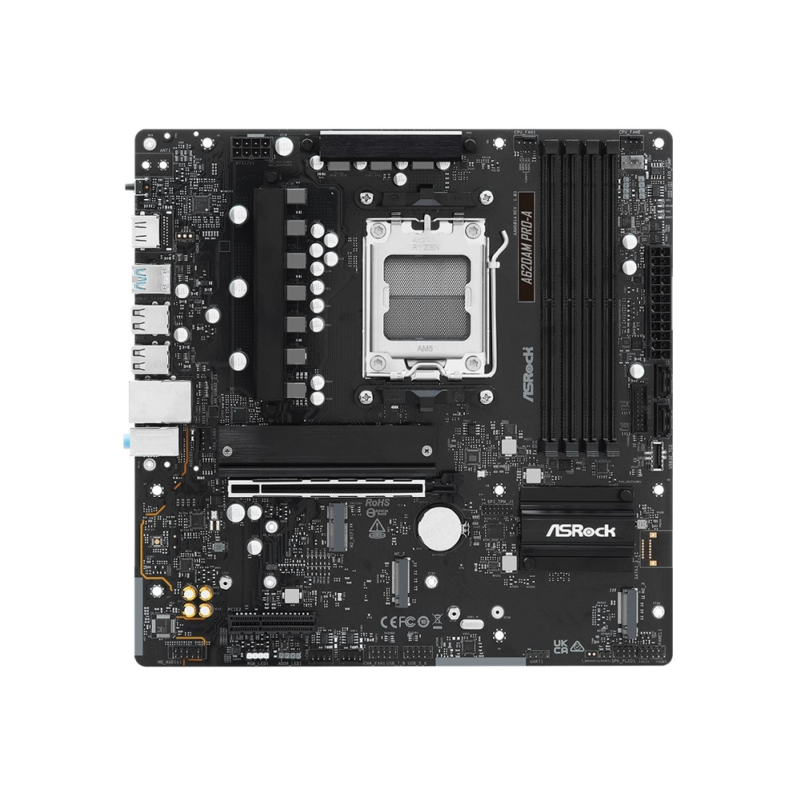 ASRock A620AM PRO-A AM5 4DDR5 HDMI M.2 MATX Motherboard