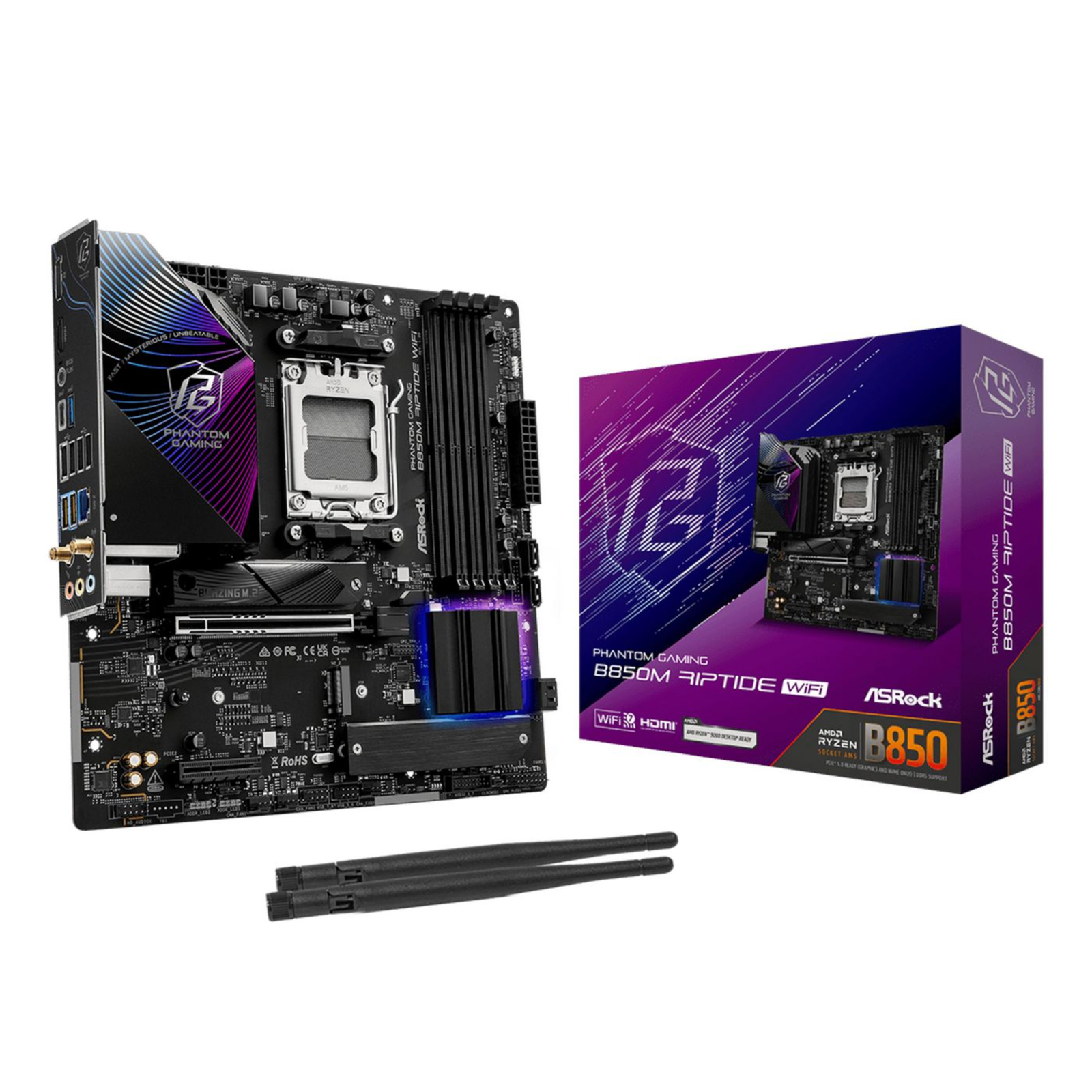 ASROCK B850M Riptide WiFi AM5 DDR5 MATX MB