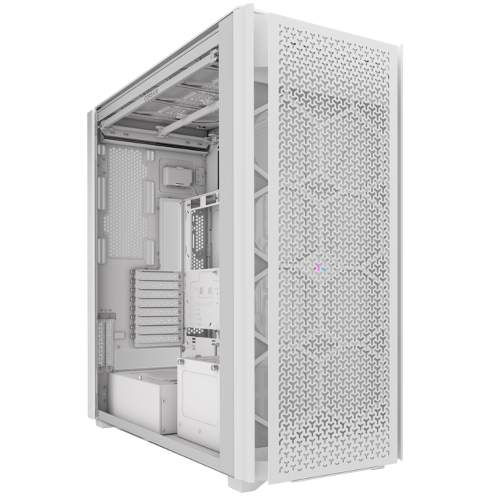 Corsair 9000D RGB AIRFLOW Full Tower PC White ATX Stainless Steel Tempered Glass 18cm