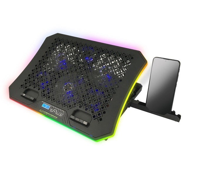 Esperanza GALERNE laptop cooling pad 48.3 cm (19) 2100 RPM Black