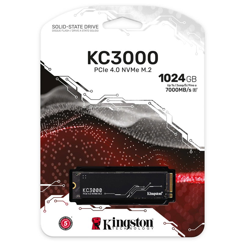 Kingston KC3000 NVMe, PCIe 4.0 M.2 Typ 2280 - 1 TB
