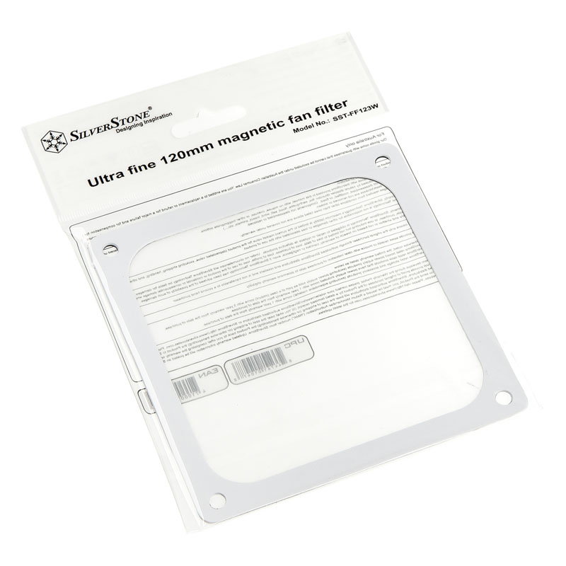 SilverStone SST-FF123W magnetischer Staubfilter, white - 120mm