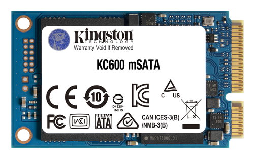 256GB KC600MS SATA3 MSATA SSD - ONLY DRIVE