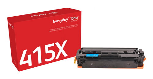EVERYDAY CYAN TONER COMPATIBLE - WITH HP 415X (W2031X) HIGH CAPAC