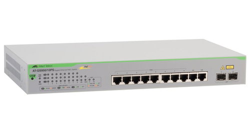 GIGABIT WEBSMART SWITCH 8XTPOE+ - 2X SFP PORT EU POWER CORD