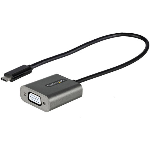 USB C TO VGA ADAPTER 1920X1200P - WITH 12IN LONG ATTACHED CABLE