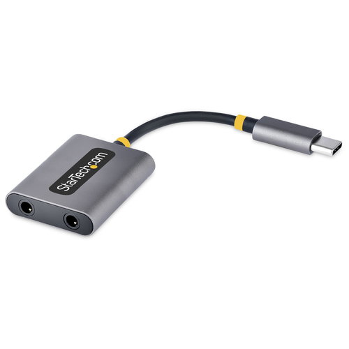 USB-C HEADPHONE SPLITTER - C TO DUAL 3.5MM AUDIO ADAPTER