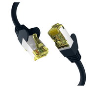 CAT6A BLACK 5M PATCH CORD - RJ45 S/FTP LSZH 10GBIT CU LAN