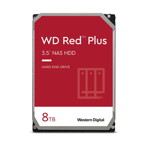 8TB RED PLUS 256MB CMR 3.5IN - SATA 6GB/S 5640RPM