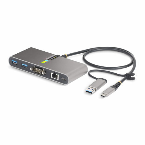 USB-C/USB-A HUB - GBE - RS232 - A HUB GB ETHERNET RS232 SERIAL