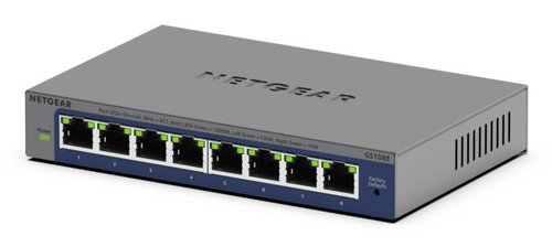 GS108E 8-PORT PLUS SWITCH - UNMANAGED PLUS GIGABIT ETHERNET