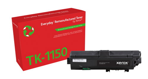 EVERYDAY REMANUFACTURED TONER - BLACK REPLACES KYOCERA TK-1150