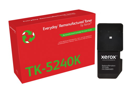 EVERYDAY REMANUFACTURED TONER - BLACK REPLACES KYOCERA TK-5240K