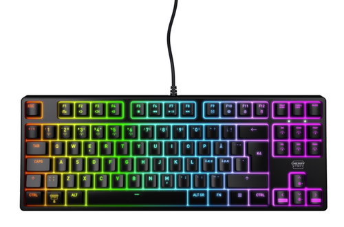 CHERRY XTRFY K4V2 RGB TKL keyboard Gaming USB QWERTY Portuguese Black