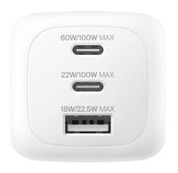 BOOSTCHARGE 100W 2C1A WALL - CHARGER WITH INTERCHANGABLE PLUG