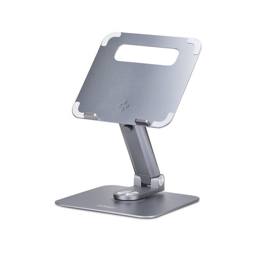 TELESCOPIC LAPTOP STAND/RISER - COMPUTER STAND W/360 SWIVEL BASE